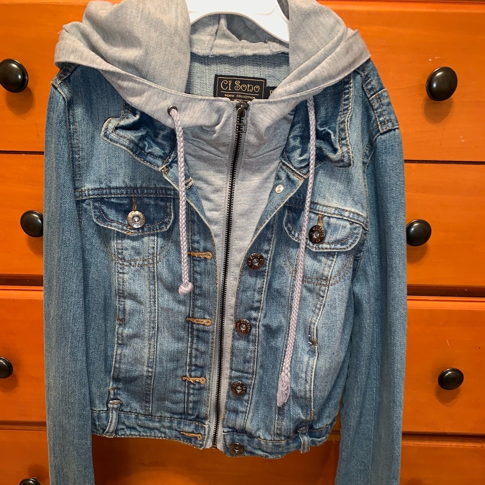 Jean jacket/sweatshirt hoody